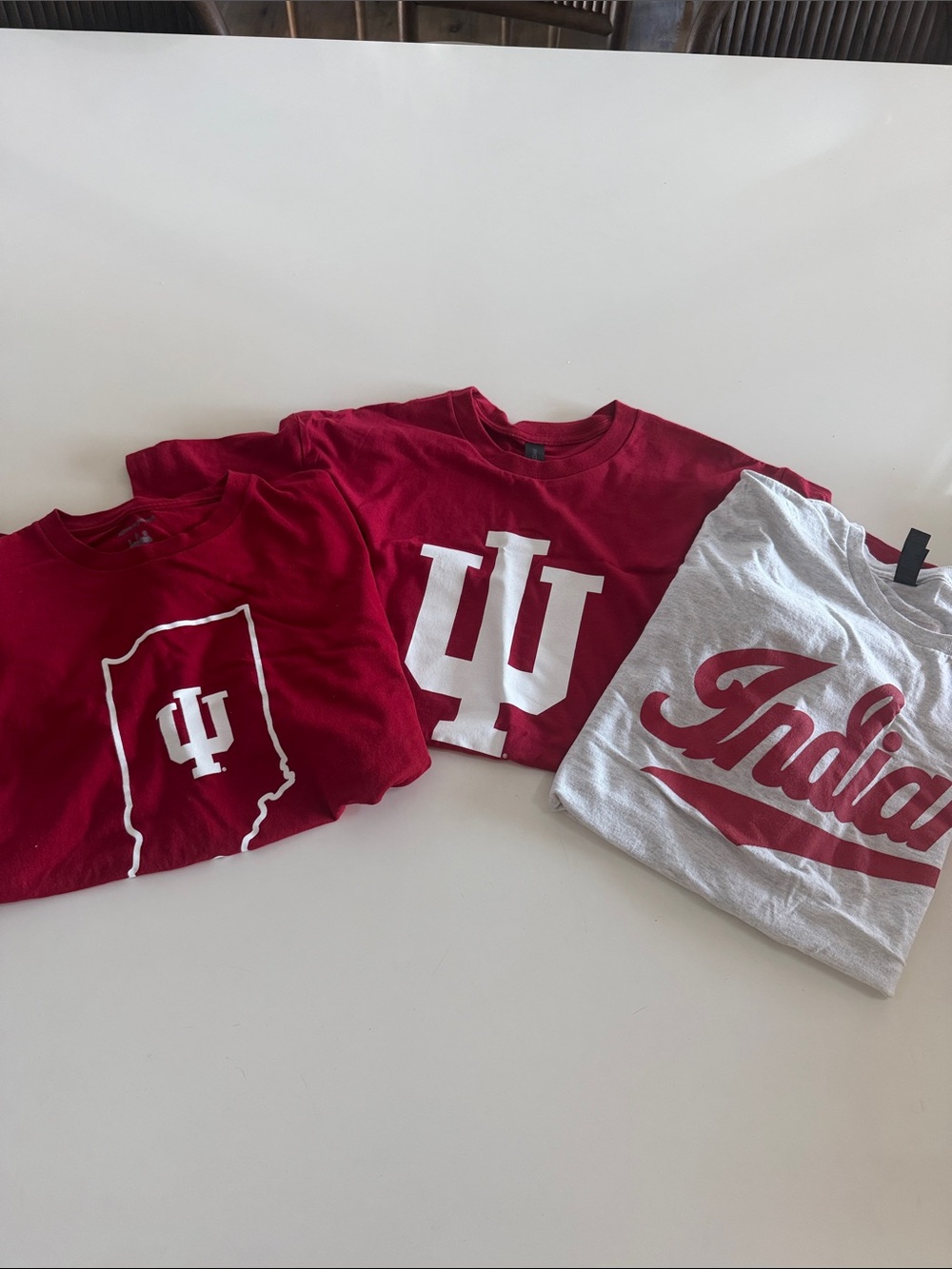 Men’s size Large T-Shirt lot - Indiana Crimson/Gray